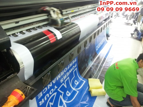 In hiflex lam phong nen su kien tai Cong ty In Ky Thuat So - Digital Printing 