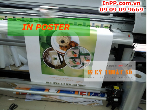 In poster giá rẻ giới thiệu món ăn mới cho nhà hàng tại Công ty TNHH In Kỹ Thuật Số - Digital Printing
