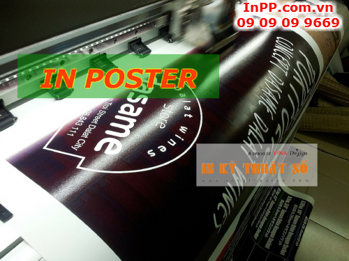 In poster trong nhà giá rẻ, cung cấp banner cuốn, kệ X treo poster tại Công ty TNHH In Kỹ Thuật Số - Digital Printing