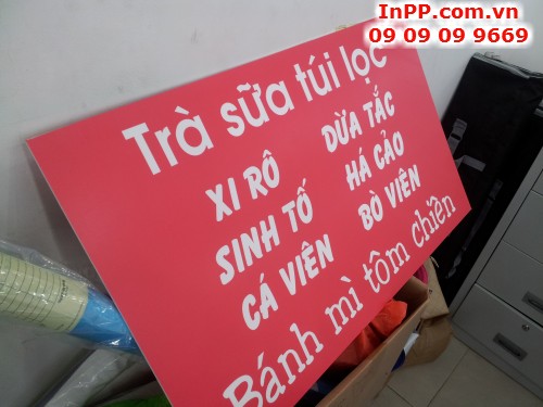 In PP can mang mo boi format lam bang hieu cho cua hang tra sua in an nhanh tai Cong ty TNHH In Ky Thuat So - Digital Printing 
