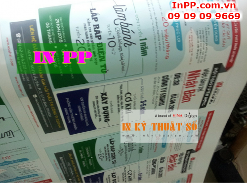 In PP giá rẻ HCM cho chương trình sự kiện tại Công ty TNHH In Kỹ Thuật Số - Digital Printing