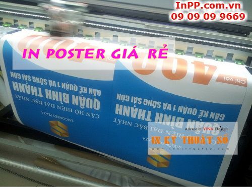 In PP poster giá rẻ giới thiệu căn hộ cao cấp cho Saigonres Plaza tại Công ty TNHH In Kỹ Thuật Số - Digital Printing