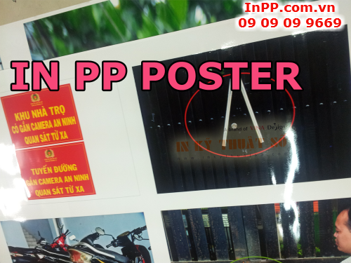 PP poster tuyên truyền phòng chống tội phạm tại Cty TNHH In Kỹ Thuật Số - Digital Printing
