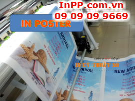 In poster giá rẻ, in PP poster giá rẻ, in nhanh poster trên máy Mimaki công nghệ Nhật