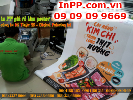 In PP poster giới thiệu thực đơn nhà hàng Hàn Quốc tại TPHCM