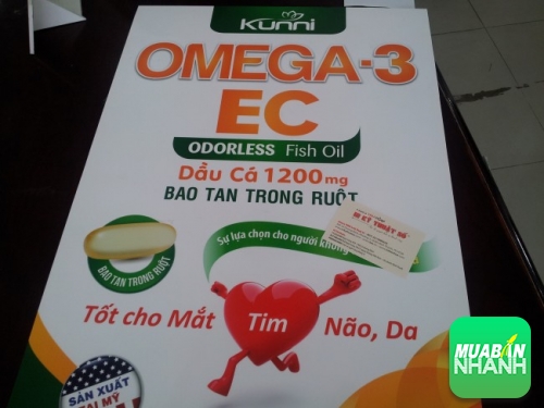 In pp keo mờ dán format dùng quảng cáo cho sản phẩm thuốc Omega-3 EC