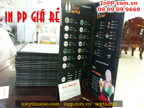 Gia công cho in PP giá rẻ làm menu, 493, Minh Tâm, InPP.com.vn, 17/03/2015 12:09:09