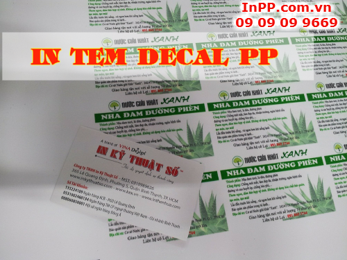 In tem decal PP từ dịch vụ in PP giá rẻ, 525, Minh Tâm, InPP.com.vn, 27/05/2015 15:00:58