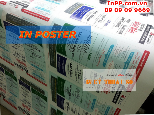In poster giá rẻ chất liệu PP cán màng bóng tại Công ty TNHH In Kỹ Thuật Số - Digital Printing