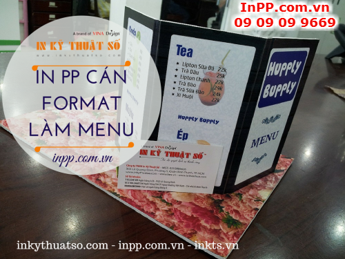 In PP can format lam menu cho quan cafe Hupply Bupply tu Cong ty TNHH In Ky Thuat So - Digital Printing 